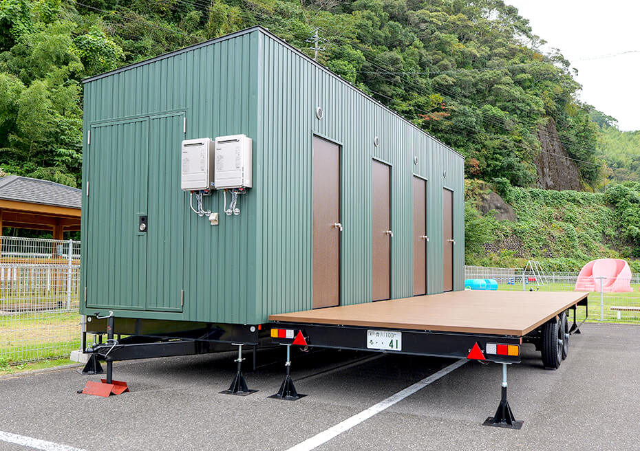 最大幅3500mmでのトレーラーハウス製作が可能